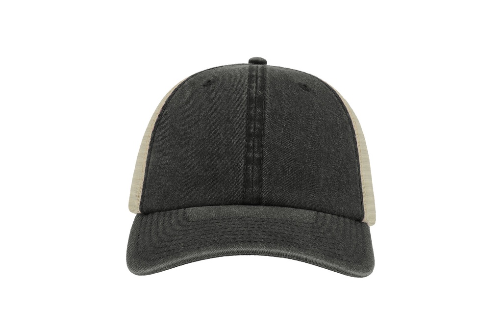 Czapka Trucker z Bawełnianym Twillem - Black & Stone