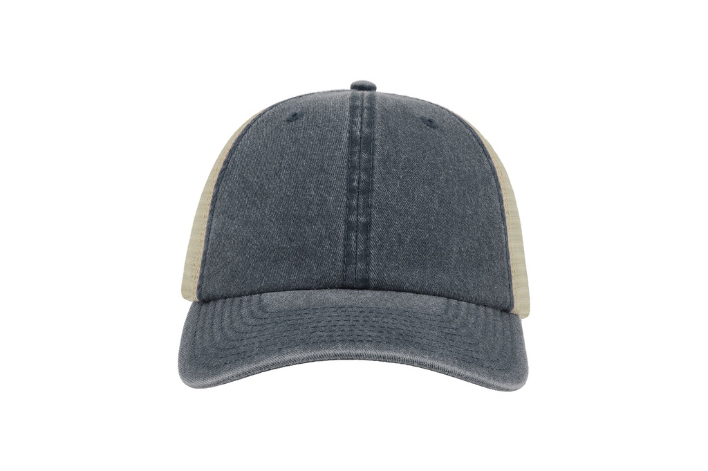 Czapka Trucker z Bawełnianym Twillem - Navy & Stone