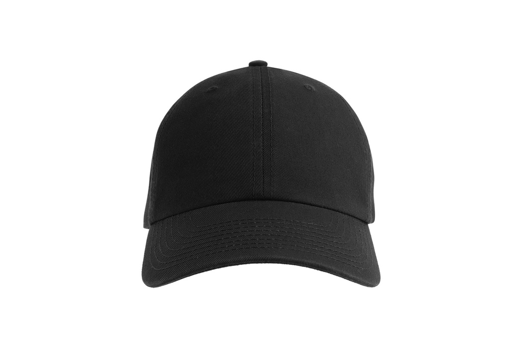 Czapka bawełniana 6-panelowa z klamrą - Black