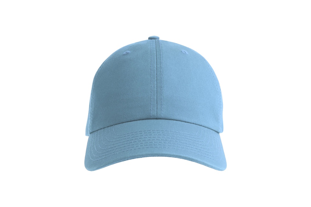 Czapka bawełniana 6-panelowa z klamrą - Columbia Blue