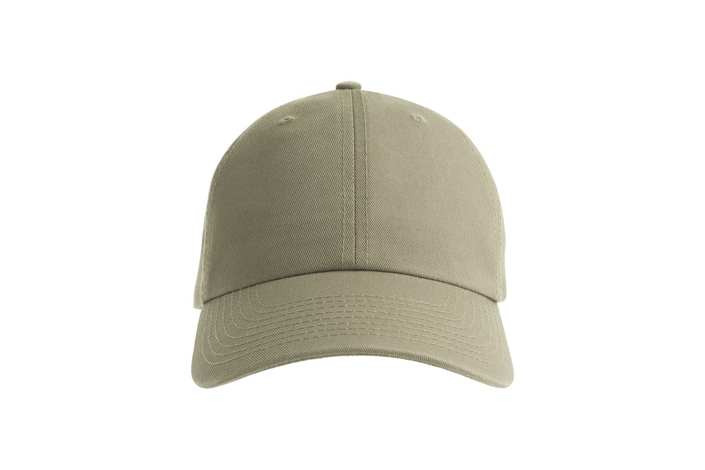 Czapka bawełniana 6-panelowa z klamrą - Khaki