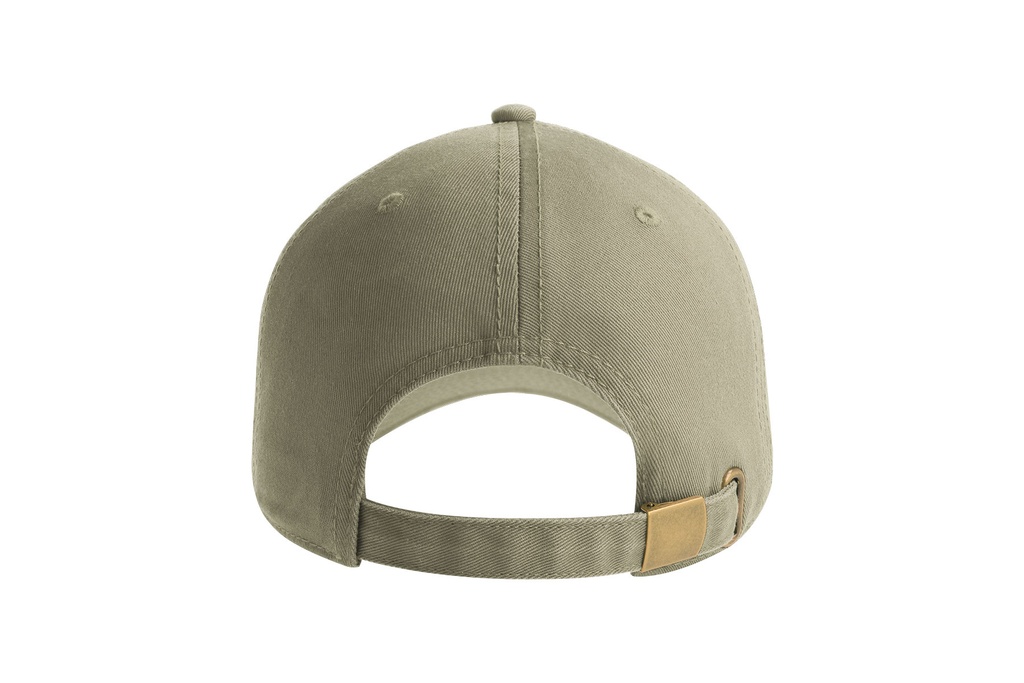 Czapka bawełniana 6-panelowa z klamrą - Khaki