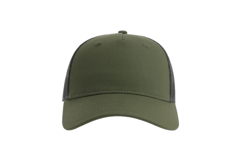 Czapka Trucker z Recyklingu - Olive & Black