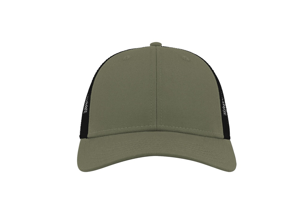 Czapka Trucker z Recyklingu - Olive & Black