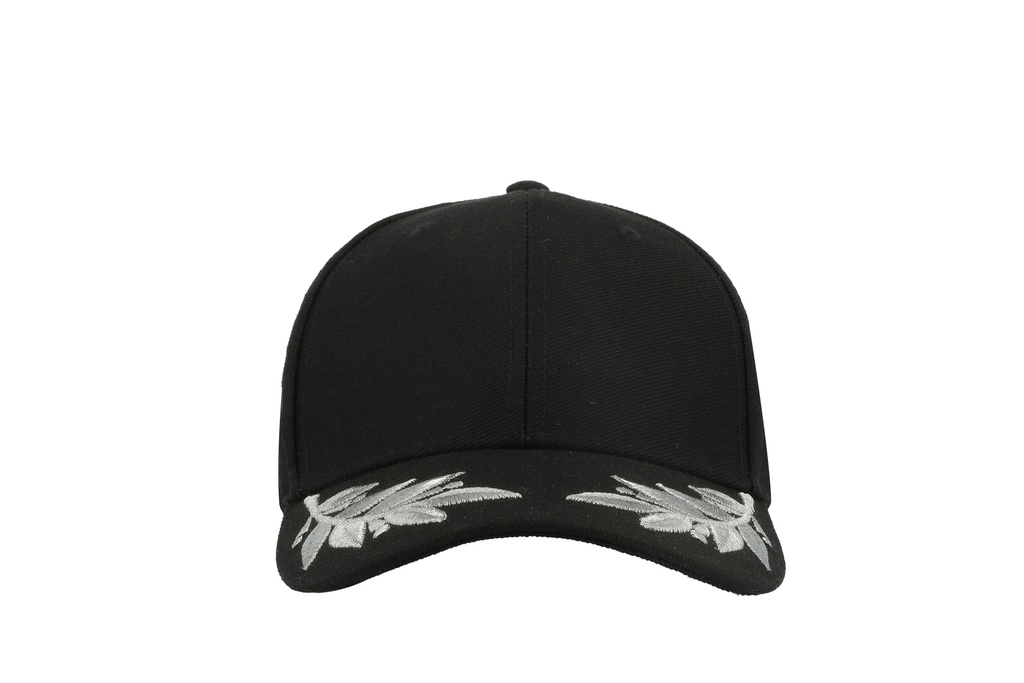 Czapka bawełniana 6-panelowa z klamrą - Black