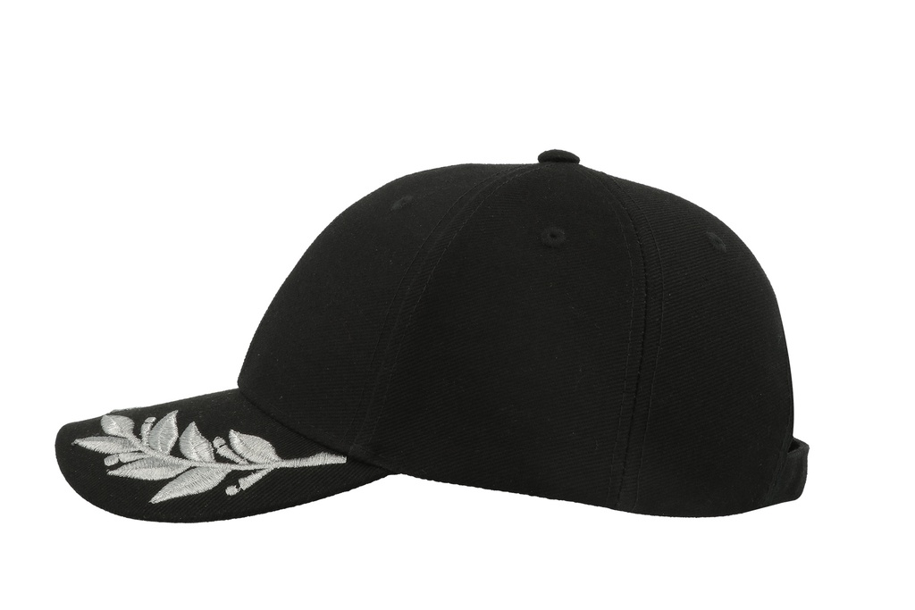 Czapka bawełniana 6-panelowa z klamrą - Black