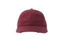 Czapka bawełniana z efektem zniszczenia - Cardinal Red