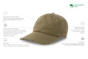 Czapka bawełniana z efektem zniszczenia - Olive