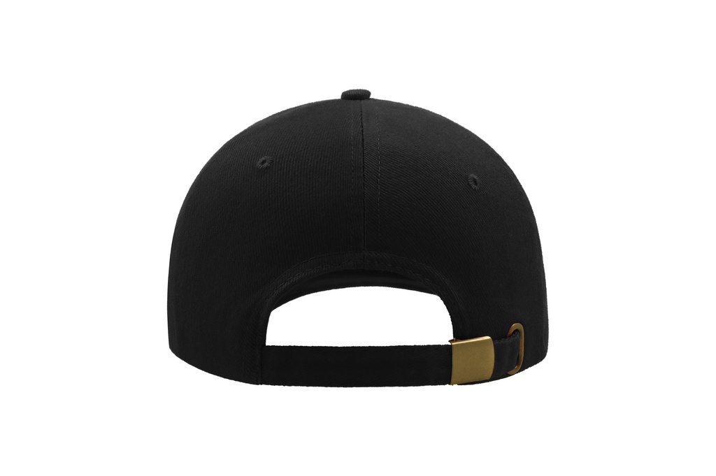 Czapka bawełniana z klamrą - Black