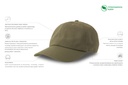 Czapka bawełniana z regulacją - Olive