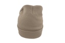 Czapka beanie dwuwarstwowa z mankietem - Beige