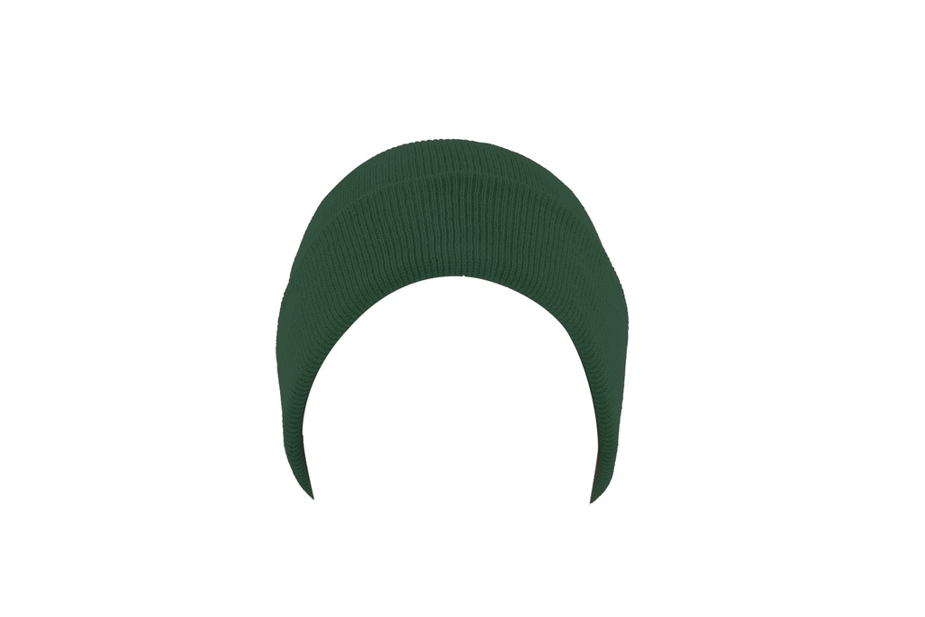 Czapka beanie dwuwarstwowa z mankietem - Bottle Green