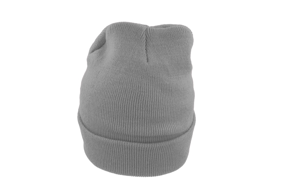 Czapka beanie dwuwarstwowa z mankietem - Grey Clear