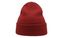 Czapka beanie dwuwarstwowa z mankietem - Off Red