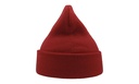 Czapka beanie dwuwarstwowa z mankietem - Off Red