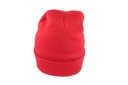 Czapka beanie dwuwarstwowa z mankietem - Red