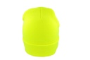 Czapka beanie dwuwarstwowa z mankietem - Yellow Fluo