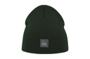Czapka beanie z wywinięciem, dwuwarstwowa - Bottle Green