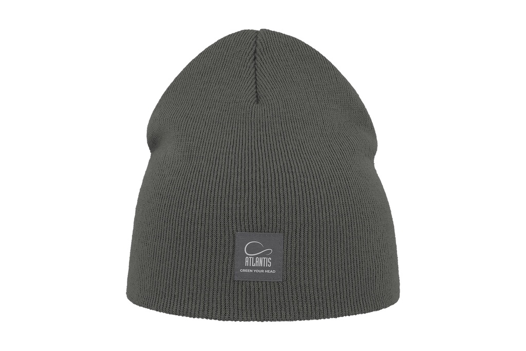 Czapka beanie z wywinięciem, dwuwarstwowa - Dark Grey