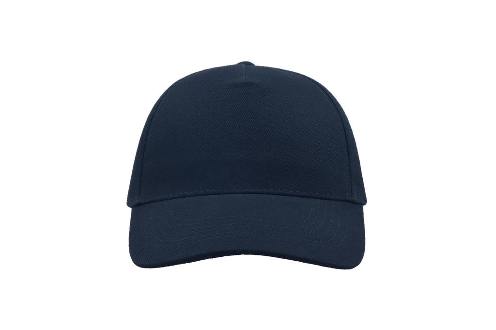 Czapka bejsbolowa 5-panelowa z bawełny twill - Navy