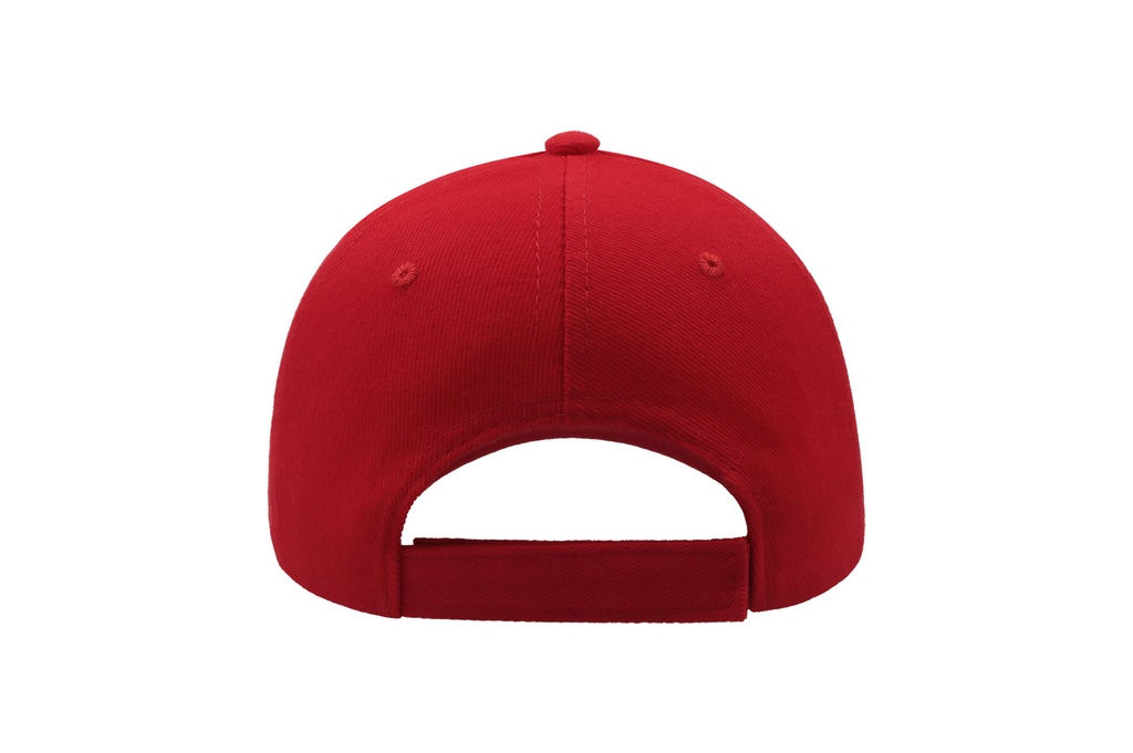 Czapka bejsbolowa 5-panelowa z bawełny twill - Red