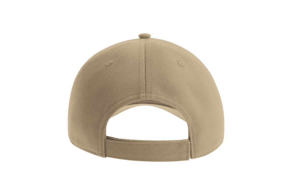 Czapka bejsbolowa 5-panelowa z regulacją - Khaki