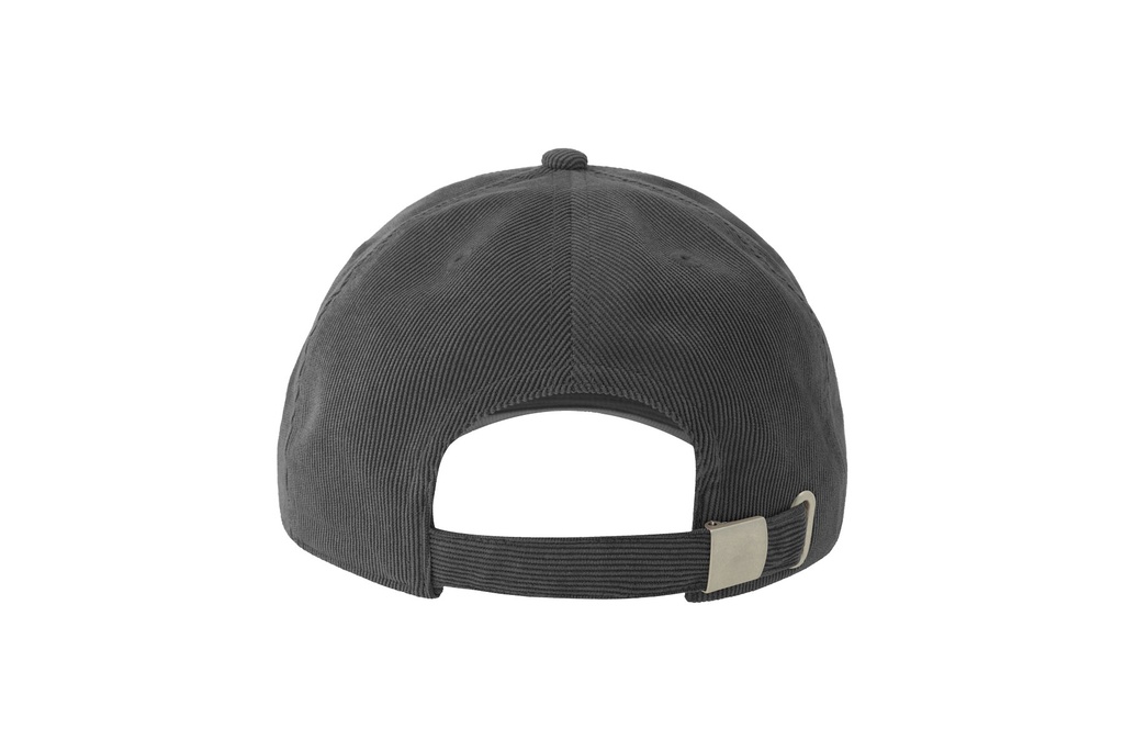 Czapka bejsbolowa sztruksowa z recyklingu - Dark Grey