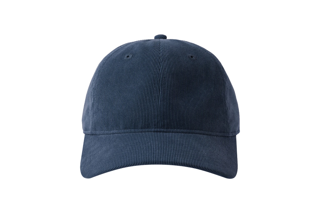 Czapka bejsbolowa sztruksowa z recyklingu - Navy
