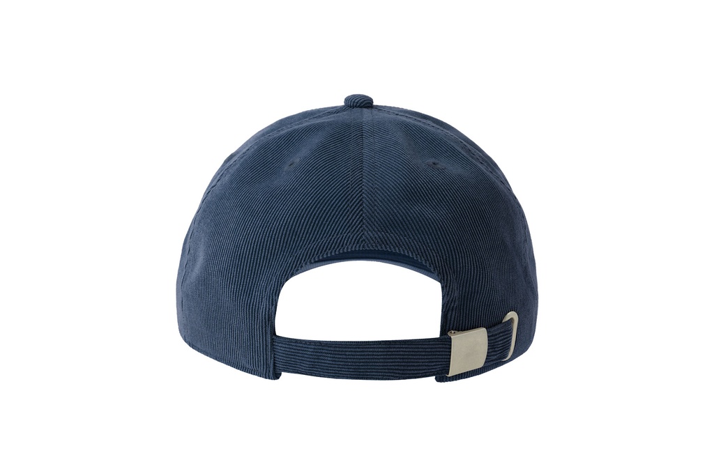 Czapka bejsbolowa sztruksowa z recyklingu - Navy