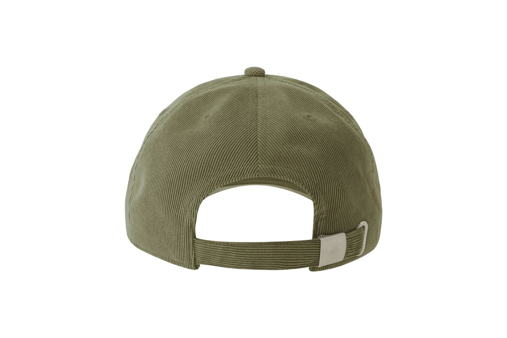 Czapka bejsbolowa sztruksowa z recyklingu - Olive