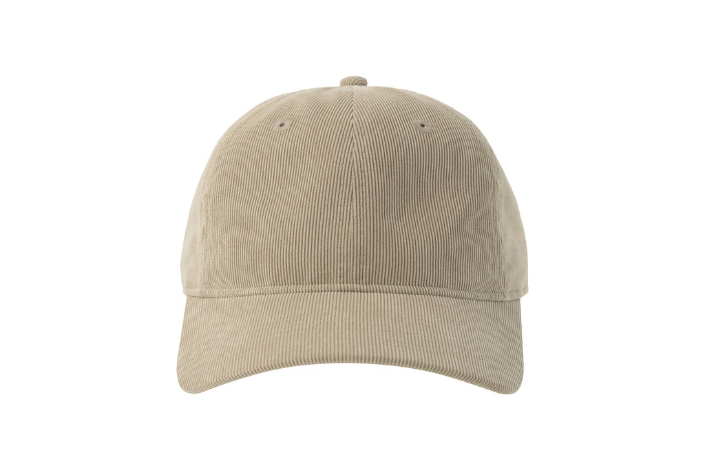 Czapka bejsbolowa sztruksowa z recyklingu - Stone