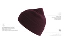 Czapka dwuwarstwowa prążkowana - Bordeaux