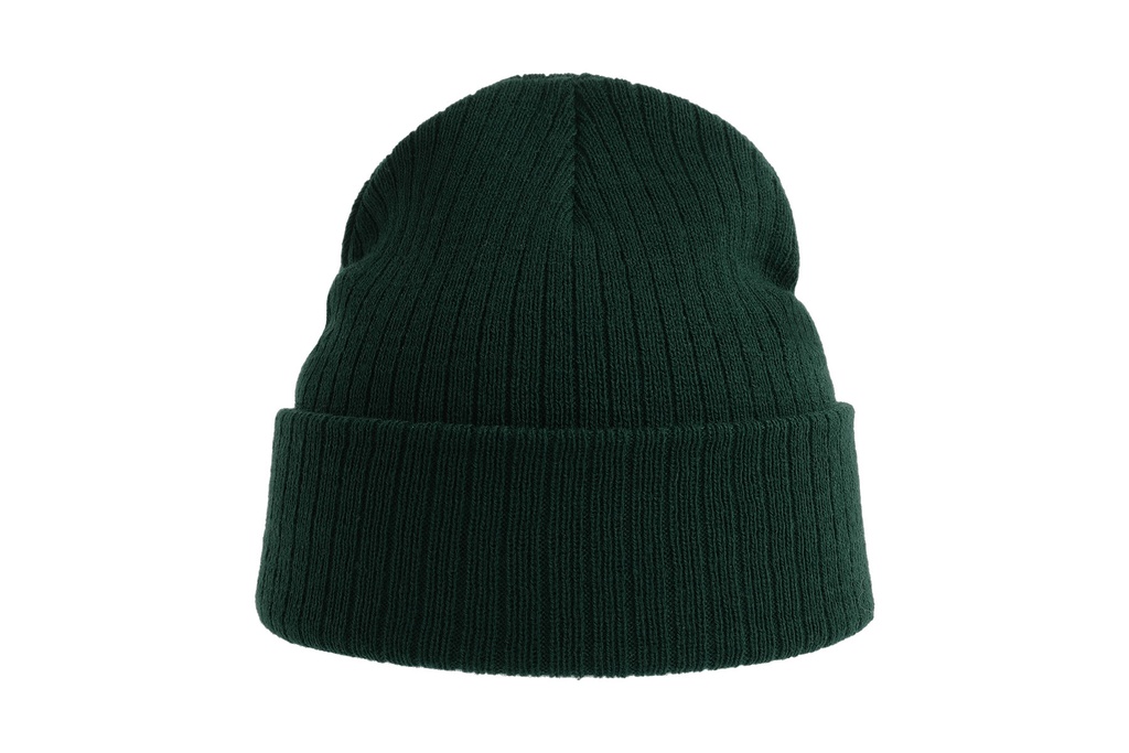 Czapka dwuwarstwowa prążkowana - Bottle Green