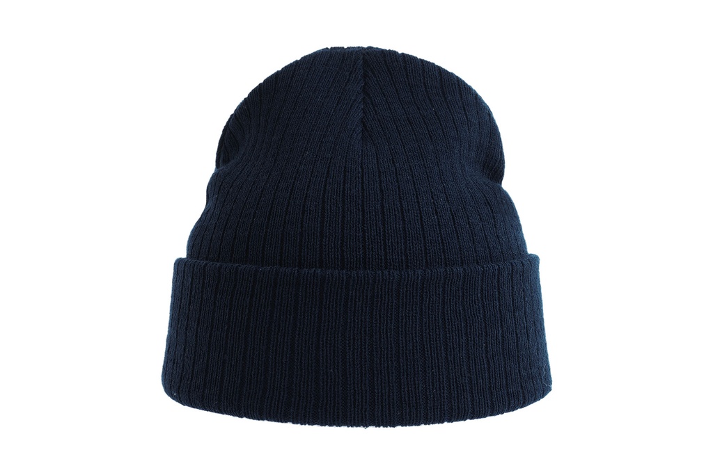 Czapka dwuwarstwowa prążkowana - Navy