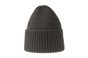 Czapka dzianinowa z podwinięciem - Dark Grey Melange