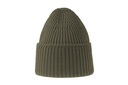 Czapka dzianinowa z podwinięciem - Olive