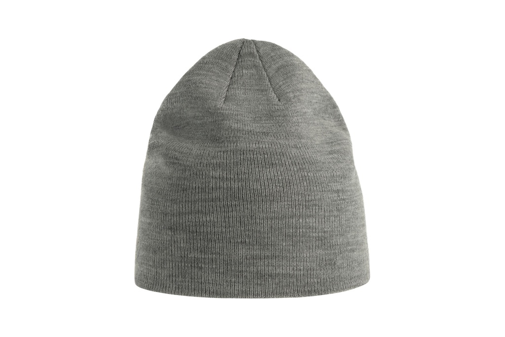 Czapka dzianinowa z recyklingu - Light Grey Melange