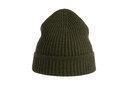 Czapka dzianinowa z wywijanym brzegiem - Olive