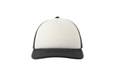 Czapka dziecięca z daszkiem z recyklingu - White & Black