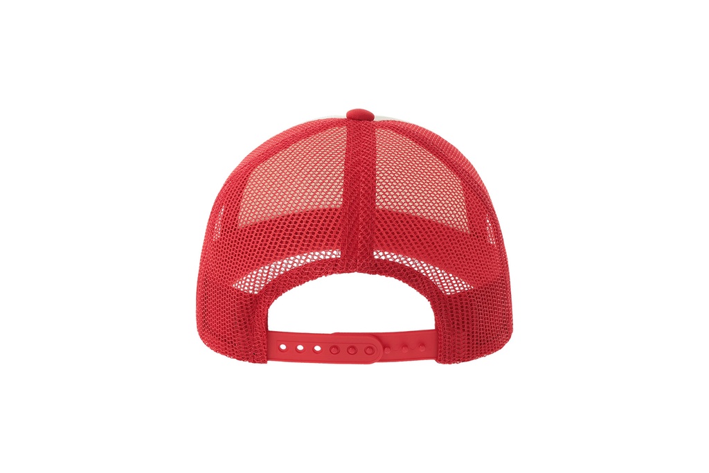 Czapka dziecięca z daszkiem z recyklingu - White & Red