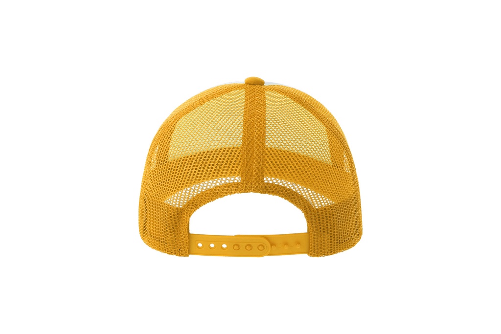 Czapka dziecięca z daszkiem z recyklingu - White & Yellow