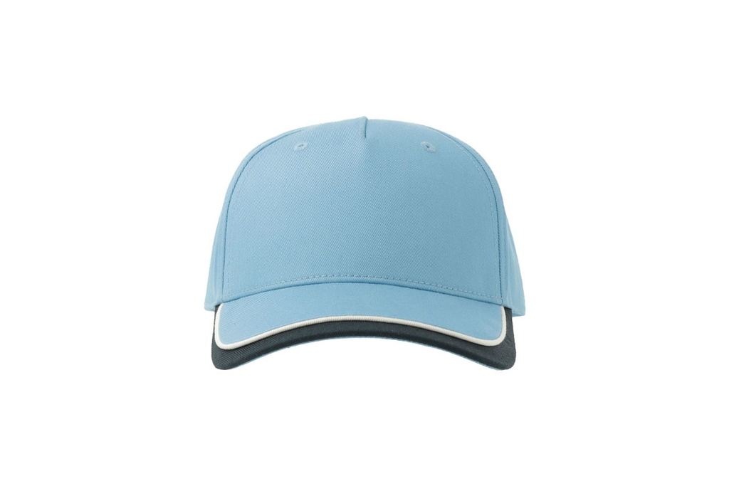 Czapka dziecięca z daszkiem, bawełna organiczna - Columbia Blue & Navy