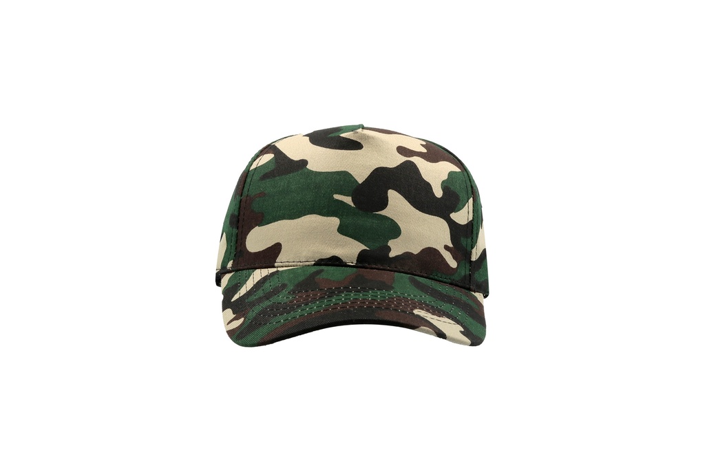 Czapka pięciopanelowa z daszkiem - Camouflage