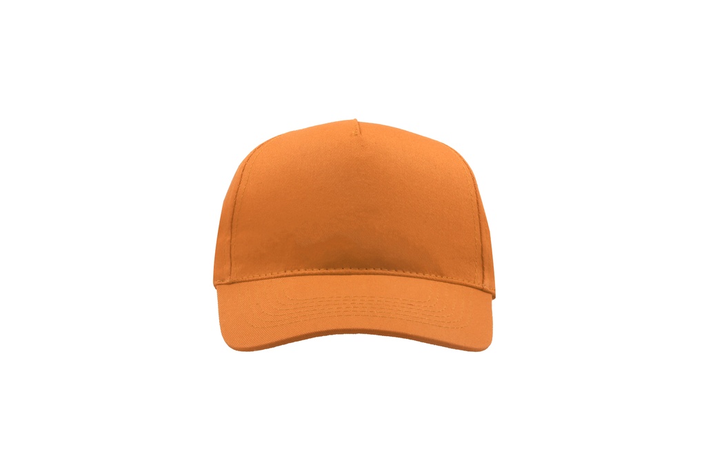 Czapka pięciopanelowa z daszkiem - Orange
