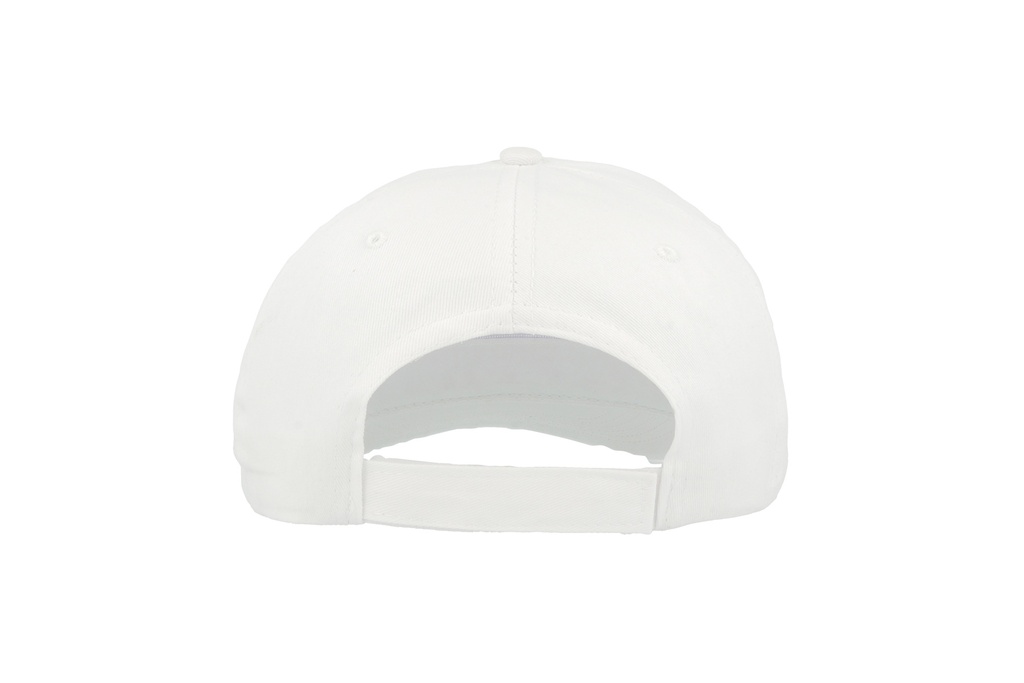Czapka pięciopanelowa z daszkiem - White