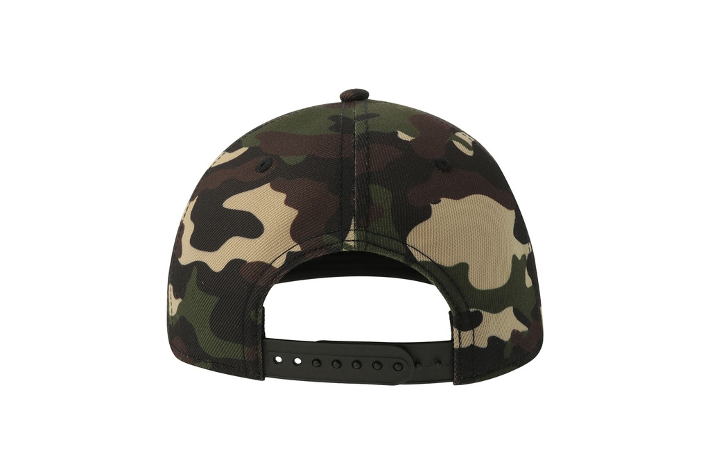 Czapka pięciopanelowa z płaskim daszkiem - Camouflage/Black