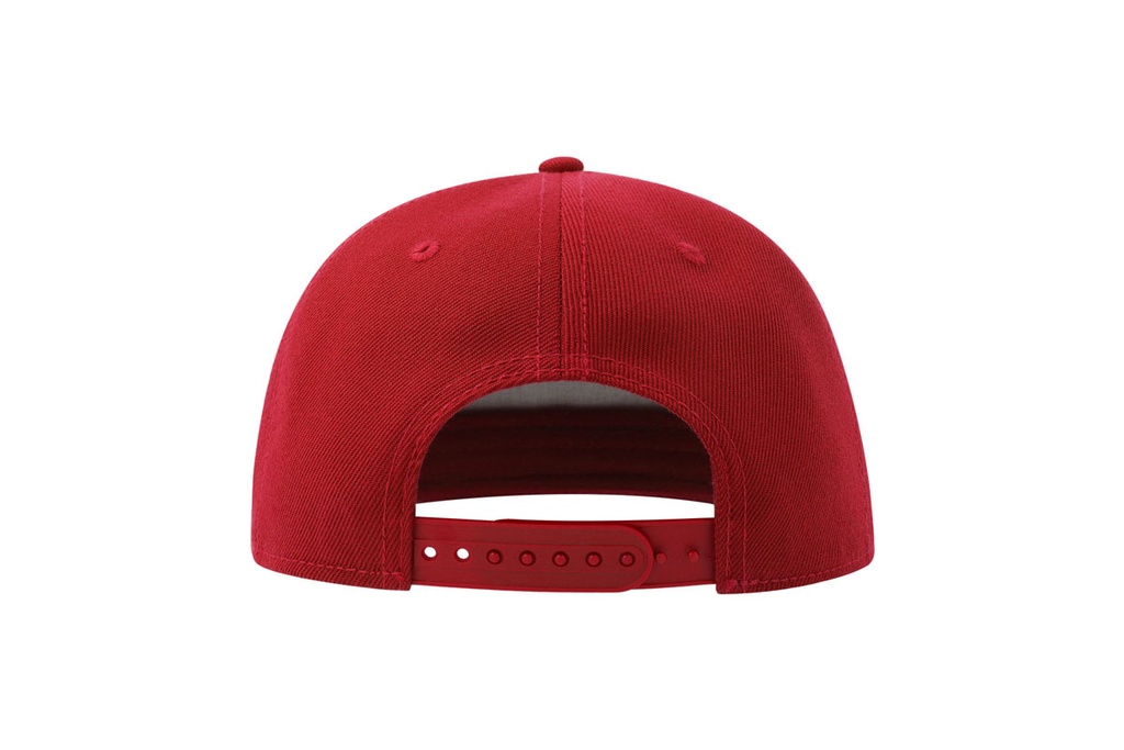 Czapka pięciopanelowa z płaskim daszkiem - Red