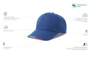 Czapka pięciopanelowa z recyklingu - Royal