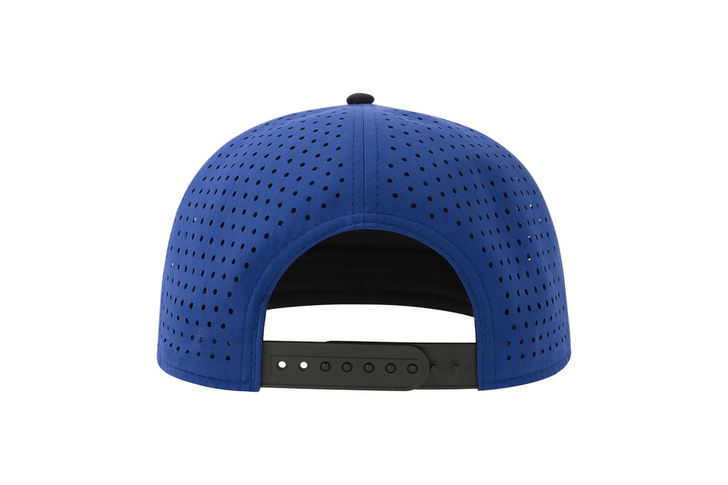 Czapka pięciopanelowa z recyklingu -  Royal & Black