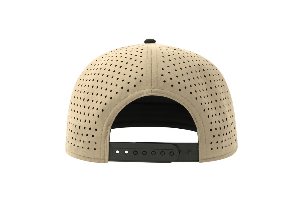 Czapka pięciopanelowa z recyklingu - Khaki & Black